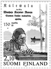 Финская почтовая марка, посвященная Ларин Параске